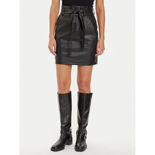 Vero Moda Spódnica z imitacji skóry Eva 10233919 Czarny Regular Fit ze sklepu MODIVO w kategorii Spódnice - zdjęcie 183947482