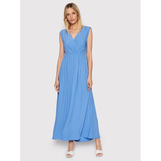 United Colors Of Benetton Sukienka codzienna 43A0DV01N Niebieski Regular Fit ze sklepu MODIVO w kategorii Sukienki - zdjęcie 183947494
