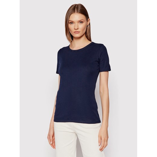 United Colors Of Benetton T-Shirt 3GA2E16A0 Granatowy Regular Fit ze sklepu MODIVO w kategorii Bluzki damskie - zdjęcie 183947511