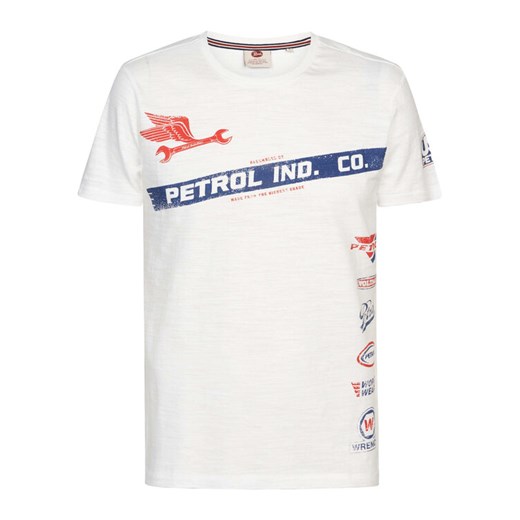 Petrol Industries T-Shirt M-1030-TSR626 Biały Regular Fit ze sklepu MODIVO w kategorii T-shirty męskie - zdjęcie 183947531