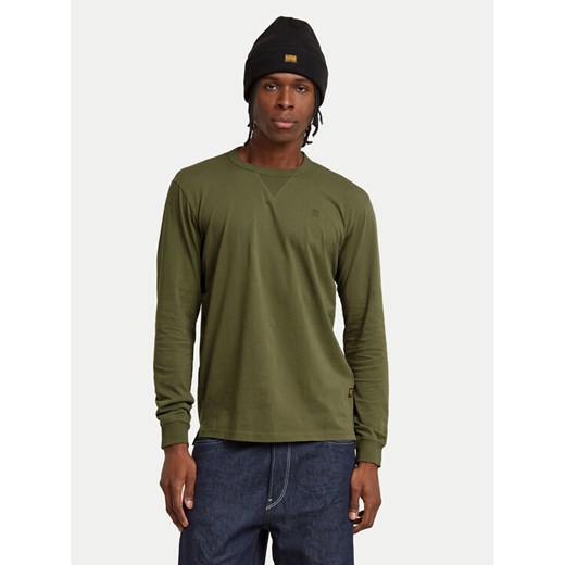 G-Star Raw Longsleeve Nifous D25076-336 Zielony Regular Fit ze sklepu MODIVO w kategorii T-shirty męskie - zdjęcie 183947534