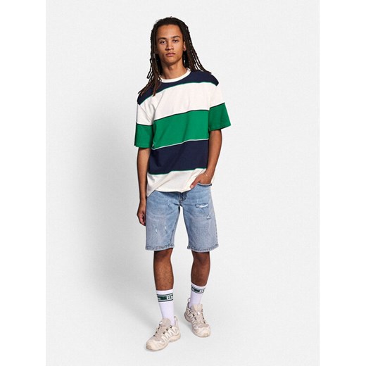 Redefined Rebel T-Shirt Watson 221044 Zielony Boxy Fit ze sklepu MODIVO w kategorii T-shirty męskie - zdjęcie 183947564