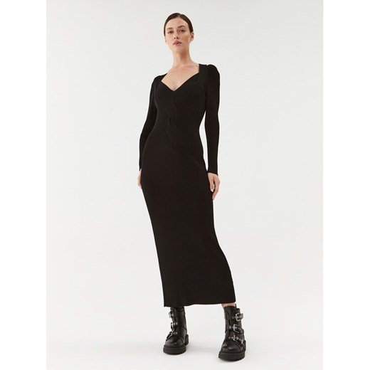 Boss Sukienka dzianinowa Famelina 50493914 Czarny Slim Fit ze sklepu MODIVO w kategorii Sukienki - zdjęcie 183947672