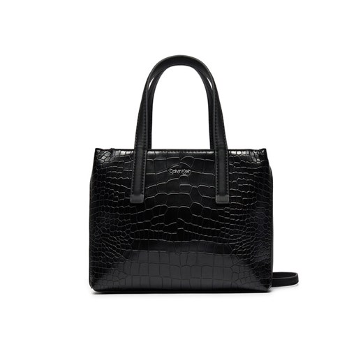 Calvin Klein Torebka Ck Must Mini Tote_Croco K60K612163 Czarny ze sklepu MODIVO w kategorii Kuferki - zdjęcie 183947794