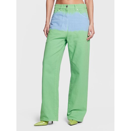 MSGM Jeansy 3441MDP55TD 237281 Zielony Boyfriend Fit ze sklepu MODIVO w kategorii Jeansy damskie - zdjęcie 183947802