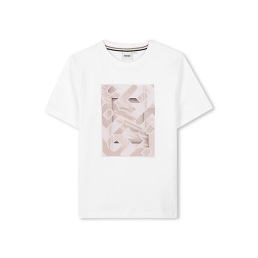 BOSS T-Shirt J52036 D Biały Regular Fit ze sklepu MODIVO w kategorii T-shirty chłopięce - zdjęcie 183947831
