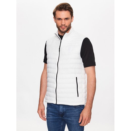KARL LAGERFELD Kamizelka 505401 533591 Biały Regular Fit ze sklepu MODIVO w kategorii Kamizelki męskie - zdjęcie 183947832