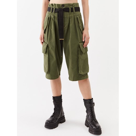 Pinko Szorty jeansowe Ronf 101978 A0D5 Khaki Regular Fit Pinko 40 MODIVO