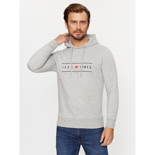 Jack&Jones Bluza 12235460 Szary Regular Fit ze sklepu MODIVO w kategorii Bluzy męskie - zdjęcie 183947891