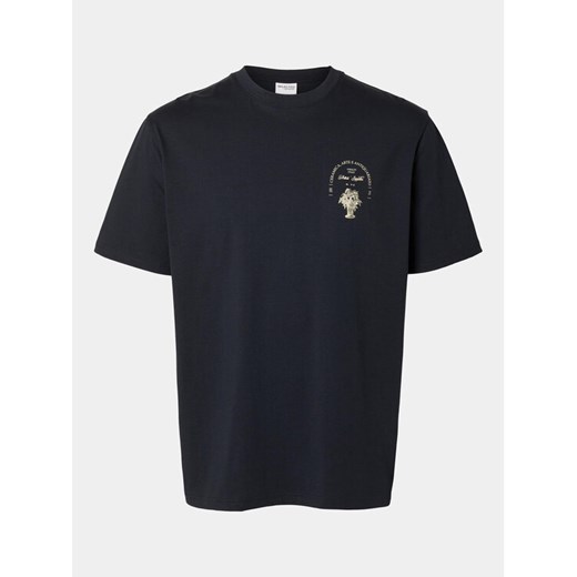 Selected Homme T-Shirt Slhrelaxaries 16094014 Granatowy Relaxed Fit ze sklepu MODIVO w kategorii T-shirty męskie - zdjęcie 183947920