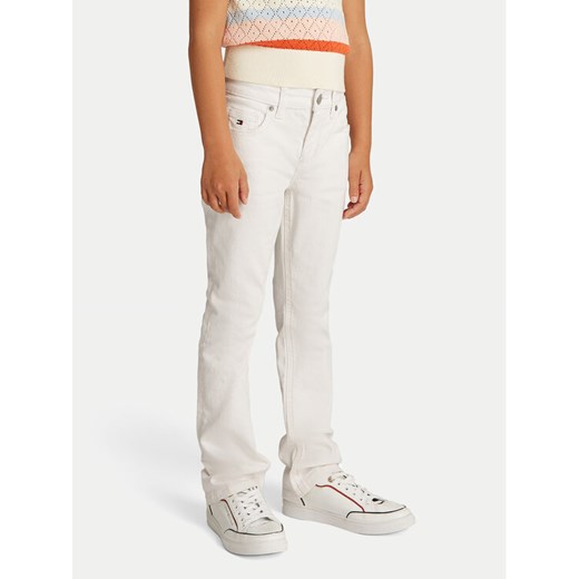 Tommy Hilfiger Jeansy KG0KG08408 Biały Flare Fit ze sklepu MODIVO w kategorii Spodnie dziewczęce - zdjęcie 183948020