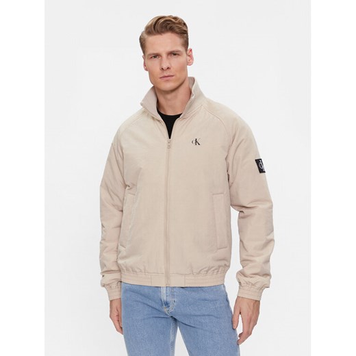 Calvin Klein Jeans Kurtka bomber Harrington J30J324697 Beżowy Regular Fit M MODIVO