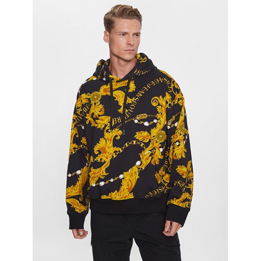 Versace Jeans Couture Bluza 75GAI3C0 Czarny Regular Fit ze sklepu MODIVO w kategorii Bluzy męskie - zdjęcie 183948120