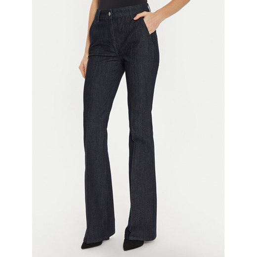 TWINSET Jeansy 242TP2581 Granatowy Flare Fit ze sklepu MODIVO w kategorii Jeansy damskie - zdjęcie 183948121