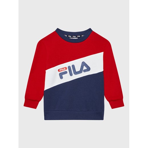 Fila Bluza Canciatti FAK0197 Granatowy Regular Fit ze sklepu MODIVO w kategorii Bluzy i swetry - zdjęcie 183948140