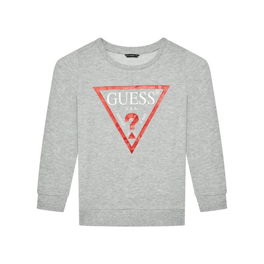 Guess Bluza L73Q09 KAUG0 Szary Regular Fit ze sklepu MODIVO w kategorii Bluzy chłopięce - zdjęcie 183948163