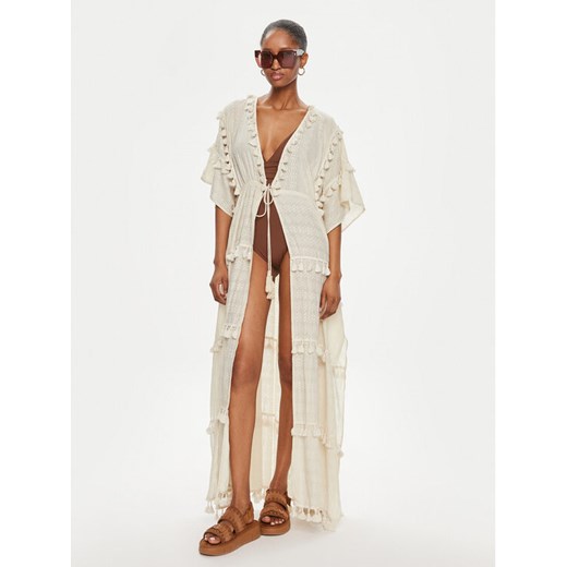 LOLA CASADEMUNT Kimono LS2416055 Écru Relaxed Fit Lola Casademunt S MODIVO