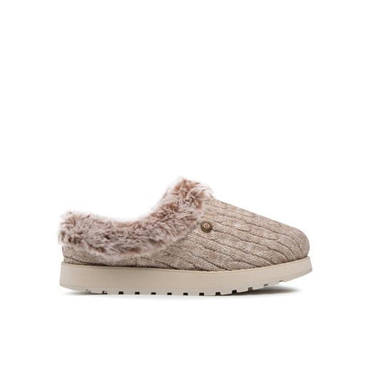 Skechers Kapcie Ice Angel 31204/LTBR Beżowy ze sklepu MODIVO w kategorii Kapcie damskie - zdjęcie 183948174