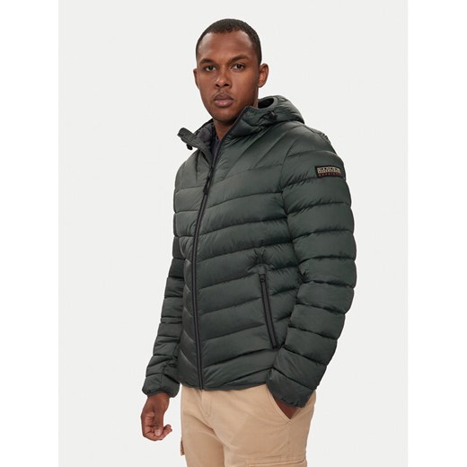 Napapijri Kurtka zimowa Aerons NP0A4GJO Zielony Regular Fit ze sklepu MODIVO w kategorii Kurtki męskie - zdjęcie 183948190