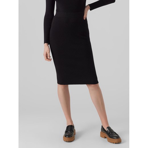 Vero Moda Spódnica ołówkowa 10290677 Czarny Slim Fit ze sklepu MODIVO w kategorii Spódnice - zdjęcie 183948203