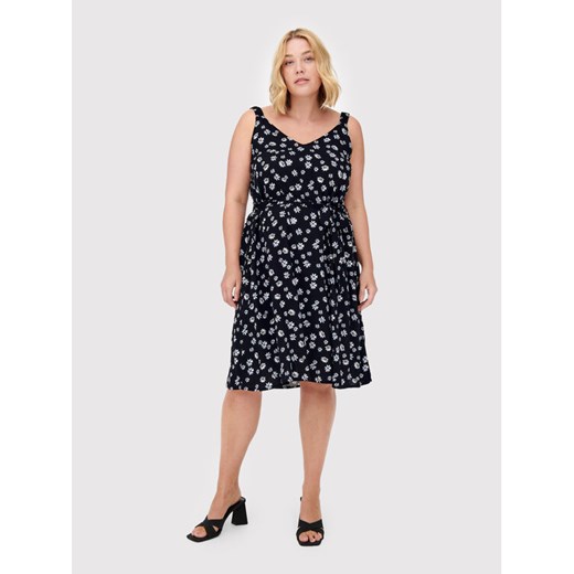 ONLY Carmakoma Sukienka letnia Lolliane 15261815 Czarny Regular Fit 48 MODIVO
