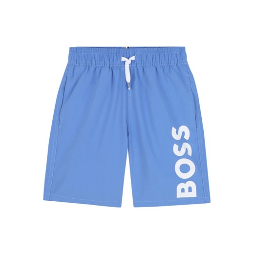 BOSS Szorty kąpielowe J51973 S Granatowy Regular Fit ze sklepu MODIVO w kategorii Kąpielówki chłopięce - zdjęcie 183948281