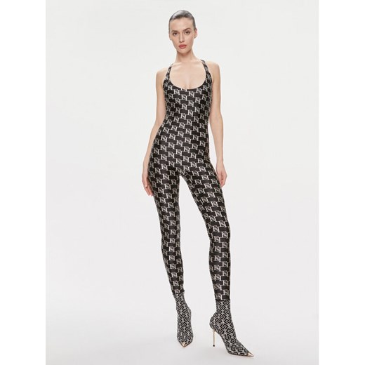 Elisabetta Franchi Kombinezon TU-011-41E2-V280 Czarny Slim Fit ze sklepu MODIVO w kategorii Kombinezony damskie - zdjęcie 183948303