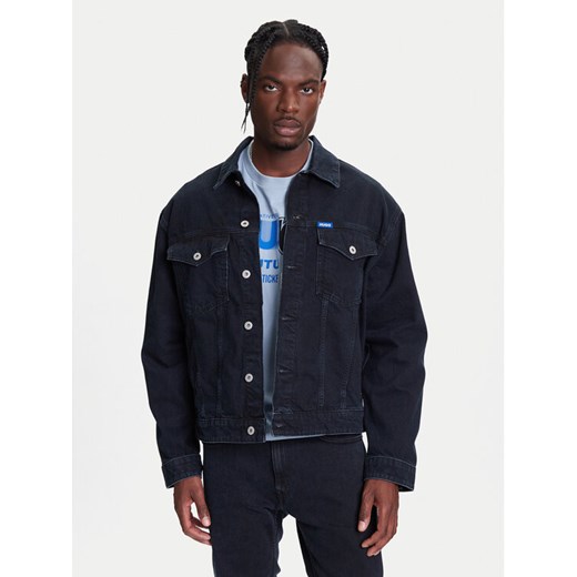 HUGO Kurtka jeansowa Dex 50541714 Granatowy Regular Fit ze sklepu MODIVO w kategorii Kurtki męskie - zdjęcie 183948310