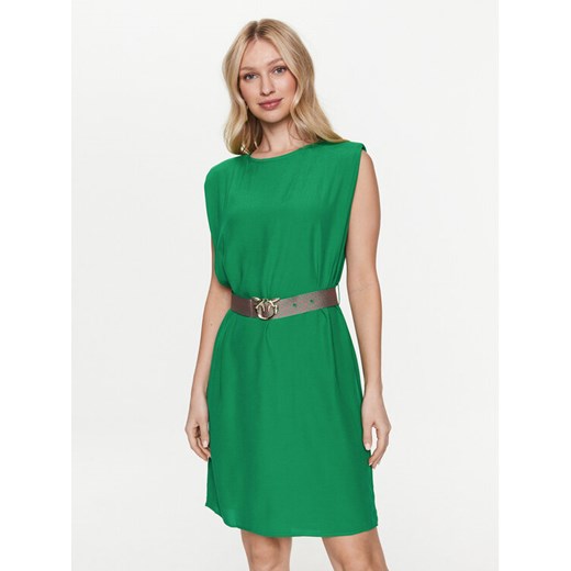 Pinko Sukienka codzienna 101138 A0US Zielony Regular Fit ze sklepu MODIVO w kategorii Sukienki - zdjęcie 183948402