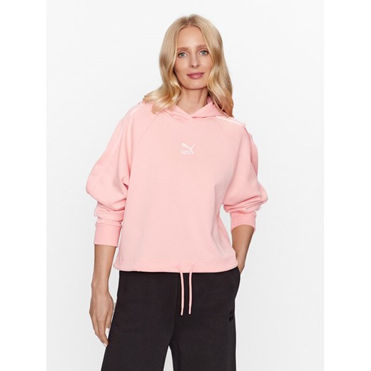 Puma Bluza T7 621468 Różowy Regular Fit ze sklepu MODIVO w kategorii Bluzy damskie - zdjęcie 183948431