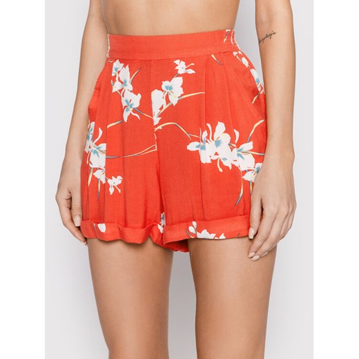 Volcom Szorty materiałowe Wanna Have Sun B0912202 Czerwony Regular Fit ze sklepu MODIVO w kategorii Szorty - zdjęcie 183948492