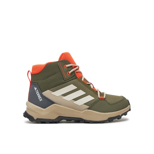 adidas Trekkingi Terrex Ax4r Mid IF6523 Zielony ze sklepu MODIVO w kategorii Buty trekkingowe dziecięce - zdjęcie 183948653