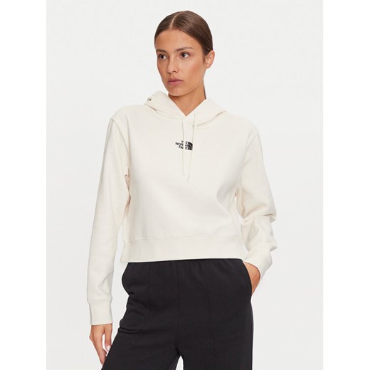The North Face Bluza Essential NF0A89EX Écru Regular Fit The North Face M MODIVO