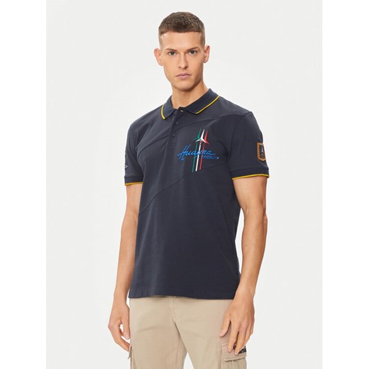 Aeronautica Militare Polo 241PO1703P316 Granatowy Regular Fit ze sklepu MODIVO w kategorii T-shirty męskie - zdjęcie 183948691