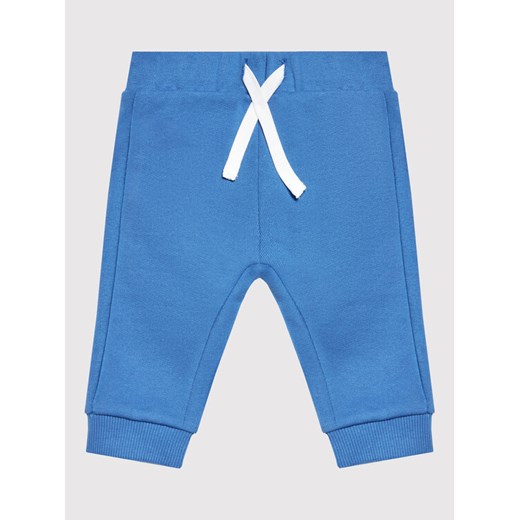 United Colors Of Benetton Spodnie dresowe 3J70I0041 Niebieski Regular Fit United Colors Of Benetton 100 MODIVO