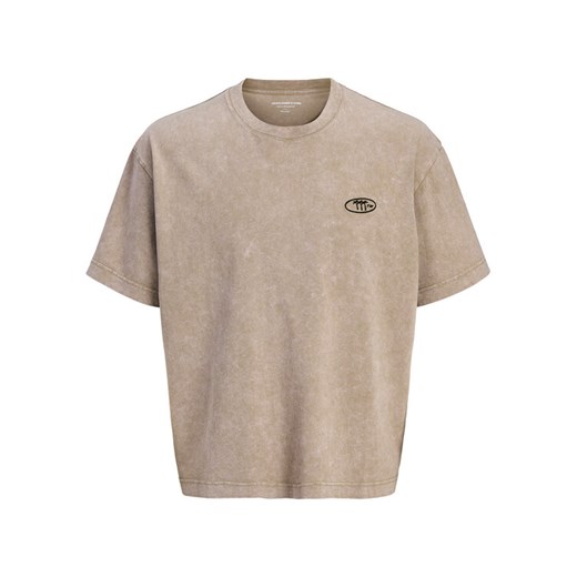 Jack&Jones T-Shirt Retreat 12277886 Beżowy Oversize ze sklepu MODIVO w kategorii T-shirty męskie - zdjęcie 183948753