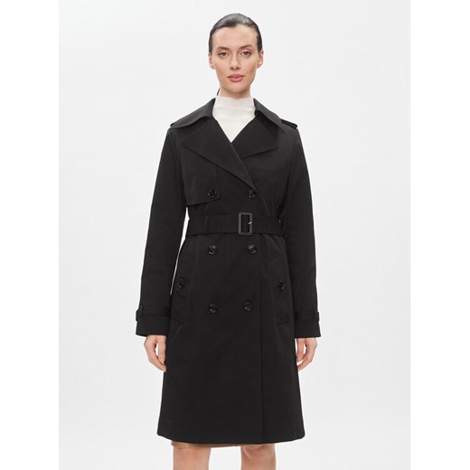 Boss Trencz Conry 50489115 Czarny Regular Fit ze sklepu MODIVO w kategorii Płaszcze damskie - zdjęcie 183948762