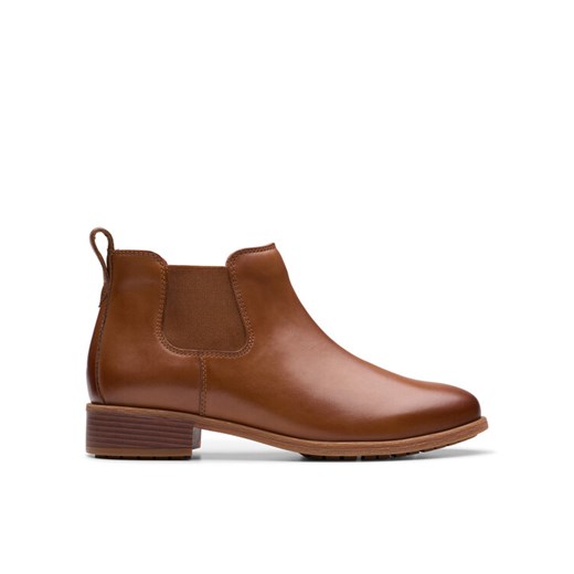 Clarks Sztyblety Havisham Top 26178718 Brązowy ze sklepu MODIVO w kategorii Botki - zdjęcie 183948802