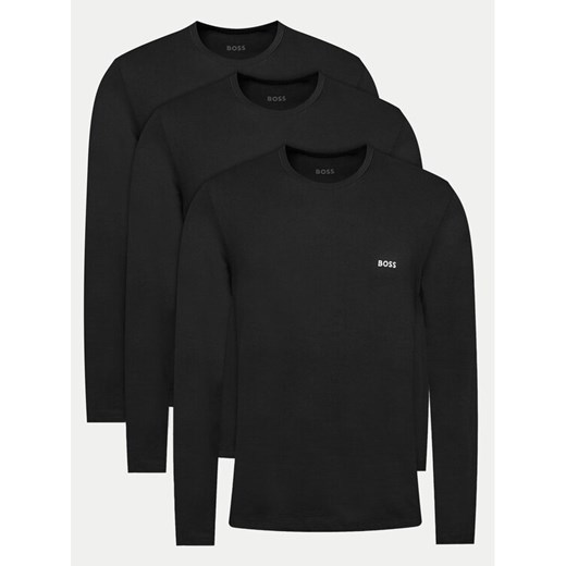 Boss Komplet 3 longsleeve 50492321 Czarny Regular Fit ze sklepu MODIVO w kategorii T-shirty męskie - zdjęcie 183948851