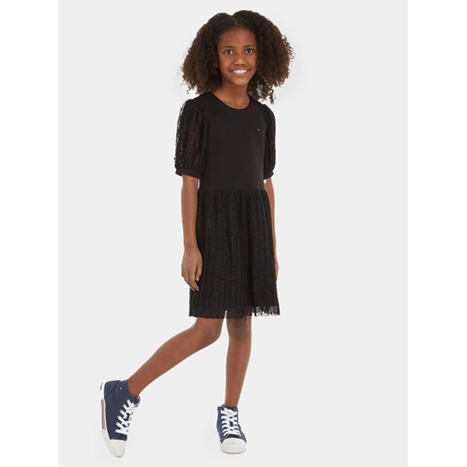 Tommy Hilfiger Sukienka codzienna KG0KG07671 Czarny Regular Fit ze sklepu MODIVO w kategorii Sukienki dziewczęce - zdjęcie 183949002