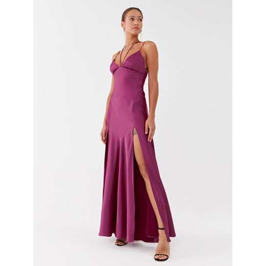 Pinko Sukienka wieczorowa Fissione Abito 101622 Z345 Fioletowy Regular Fit ze sklepu MODIVO w kategorii Sukienki - zdjęcie 183949044