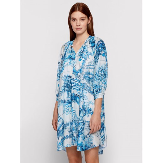Boss Sukienka letnia Difloru 50454550 Niebieski Oversize ze sklepu MODIVO w kategorii Sukienki - zdjęcie 183949131