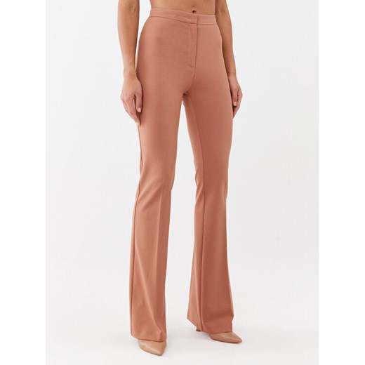 Pinko Spodnie materiałowe Hulka Pantalone 100054 A15M Brązowy Regular Fit ze sklepu MODIVO w kategorii Spodnie damskie - zdjęcie 183949153