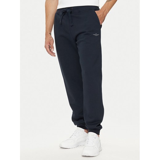 Aeronautica Militare Spodnie dresowe 242PF945F511 Granatowy Regular Fit Aeronautica Militare XL MODIVO