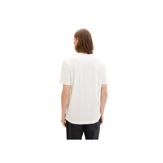 Tom Tailor Denim T-Shirt 1037205 Biały Regular Fit Tom Tailor Denim S MODIVO