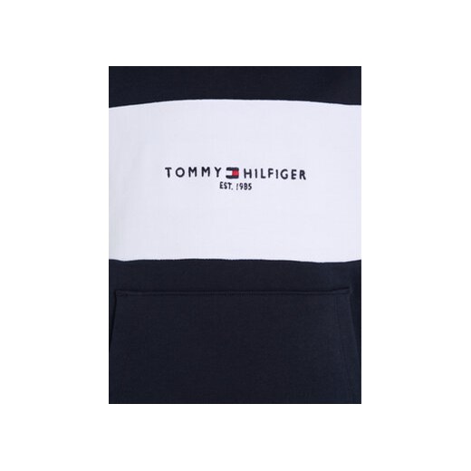 Tommy Hilfiger Bluza Essential Colorblock KB0KB08385 S Granatowy Regular Fit Tommy Hilfiger 14Y MODIVO