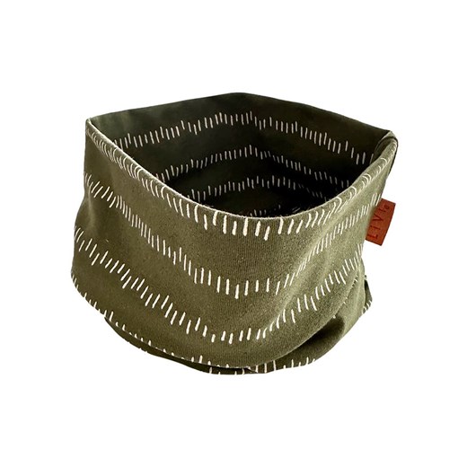 LiVi Szal-koło &quot;Stripes khaki&quot; w kolorze khaki - 50 x 24 cm ze sklepu Limango Polska w kategorii Szaliki dziecięce - zdjęcie 183968472