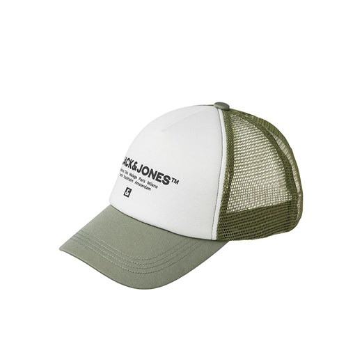 JACK &amp; JONES Junior Czapka &quot;Script&quot; w kolorze oliwkowo-białym ze sklepu Limango Polska w kategorii Czapki dziecięce - zdjęcie 183968584