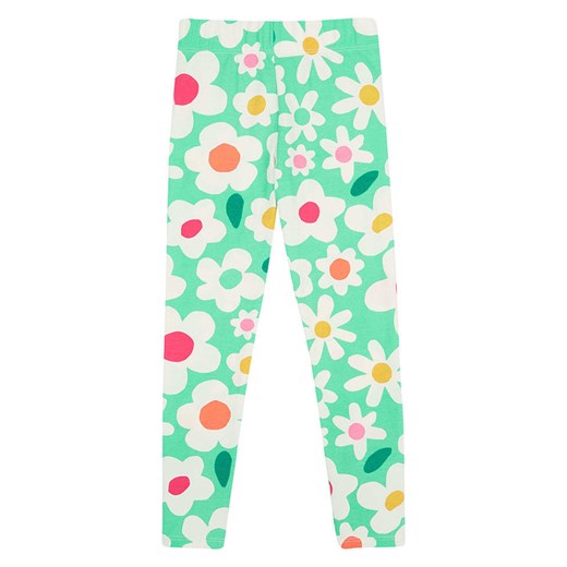 Frugi Legginsy "Leona" w kolorze miętowo-białym Frugi 134/140 Limango Polska wyprzedaż