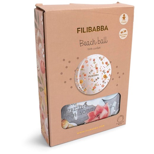 Filibabba Piłka "Ocean Blossom Confetti" ze wzorem Filibabba onesize wyprzedaż Limango Polska